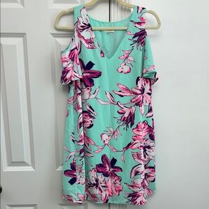 Floral Cold Shoulder Dress
